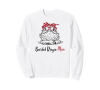 Womens Girls Tiny Dinosaur Lover Glasses Bearded Dragon Mom Sweatshirt