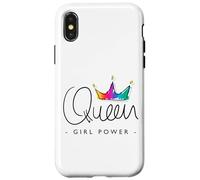 Women's Girls World Queen Graphic Design Tshirt, Queen Style Coque pour iPhone X/XS