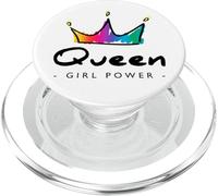 Women's Girls World Queen Graphic Design Tshirt, Queen Style PopSockets PopGrip pour MagSafe