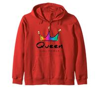Women's Girls World Queen Graphic Design Tshirt, Queen Style Sweat à Capuche
