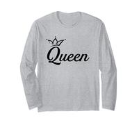 Women's Girls World Queen Style Illustration Graphic Design Manche Longue