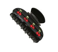 Womens Hair Clips, Acetate Claw Clamp, Non-Slip Cherry Design Barrette, Strong Grip Acrylic Holder for Thick and Fine Hair, Made from High-Quality Acrylic Material, 2.76x1.57in