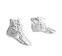 Women's High Top Leather Glitter Dance Yoga Stage Performance Enfant Adulte Jazz Boots Chaussures Large K Bottines Femme, argenté, 37 EU
