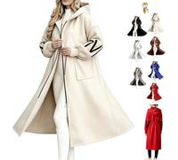 Women's Hooded Long Sleeve Knitted Sleeves Patchwork Casual Jacket