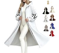 Women's Hooded Long Sleeve Knitted Sleeves Patchwork Casual Jacket