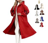 Women's Hooded Long Sleeve Knitted Sleeves Patchwork Casual Jacket