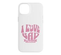 Womens I Love Bad Choices Ironic Heart Coque pour iPhone 14 Plus