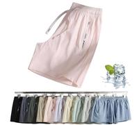 Women's Ice Silk Quick Drying Stretch Shorts,Breathable Casual Drawstring Beach Shorts,Running Athletic Shorts