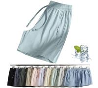 Women's Ice Silk Quick Drying Stretch Shorts,Breathable Casual Drawstring Beach Shorts,Running Athletic Shorts