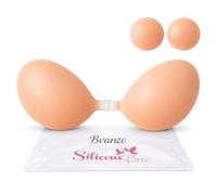 Women's Invisible Strapless Bras, Reusable Stick on Bra Skin-Friendly Sticky Push Up Bra Adhesive Bra for Party, Bar, Wedding, Beach, and Everyday Wearing Backless Bra for Women