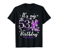 Womens It’s My 53rd Birthday Queen Est 1973 53 Years Old T-Shirt