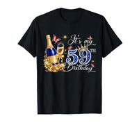 Womens It’s My 59th Birthday 59 Years Old Birthday Queen T-Shirt