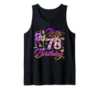 Womens It’s My 78th Birthday 78 Years Old Birthday Queen Débardeur
