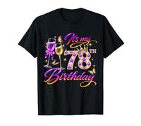 Womens It’s My 78th Birthday 78 Years Old Birthday Queen T-Shirt