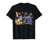 Womens It’s My 78th Birthday 78 Years Old Birthday Queen T-Shirt