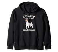 Womens Just A Girl Who Loves Jack Russell Terriers Lover Sweat à Capuche