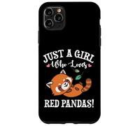 Womens Kawaii Cartoon Just A Girl Who Loves Red Pandas Lover Coque pour iPhone 11 Pro Max