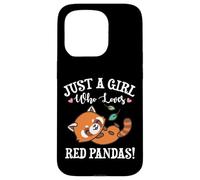 Womens Kawaii Cartoon Just A Girl Who Loves Red Pandas Lover Coque pour iPhone 15 Pro