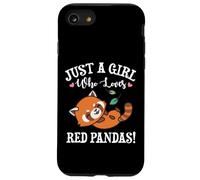 Womens Kawaii Cartoon Just A Girl Who Loves Red Pandas Lover Coque pour iPhone SE (2020) / 7/8