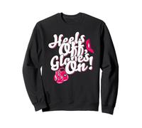 Womens Kickboxer Boxing: Heels Off, Gloves on Sweatshirt