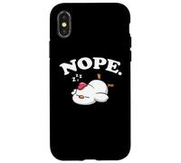 Womens Kids Boys Funny Hen Kawaii Nope Chicken Lover Coque pour iPhone X/XS