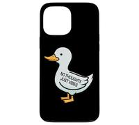 Womens Kids Funny No Thoughts Just Vibes Duck Lover Coque pour iPhone 13 Pro Max