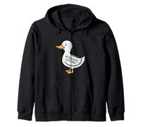 Womens Kids Funny No Thoughts Just Vibes Duck Lover Sweat à Capuche