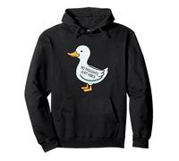 Womens Kids Funny No Thoughts Just Vibes Duck Lover Sweat à Capuche
