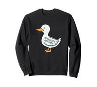 Womens Kids Funny No Thoughts Just Vibes Duck Lover Sweatshirt