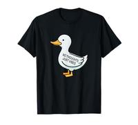 Womens Kids Funny No Thoughts Just Vibes Duck Lover T-Shirt