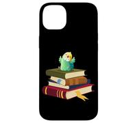 Womens Kids Girls Reading Books Happy Parakeet Lover Coque pour iPhone 14 Plus
