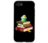 Womens Kids Girls Reading Books Happy Parakeet Lover Coque pour iPhone SE (2020) / 7/8