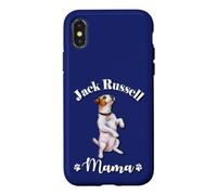 Womens Kids Watercolor Begging Jack Russell Terrier Mama Coque pour iPhone X/XS