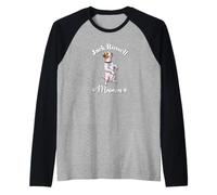 Womens Kids Watercolor Begging Jack Russell Terrier Mama Manche Raglan
