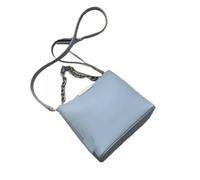 Women's Leather Fashion Senior Small Fresh Chain Bucket Bag Shoulder Crossbody Handbag Tote Bags For Women(Blue)