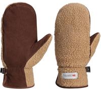 Women's Leather Mittens For Outdoor Warm Fleece Thinsulate Winter Ski Sheepskin Gloves Suede Sl020eu"".[J498]