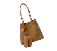 Women's Leather Toted Bag with Detachable Purse Stylish Shoulder Bag & Top Handle Satchel for Ladies Fashion Purses and Handbags for Women