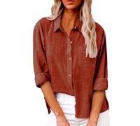 Women's Long Sleeve V-Neck Chiffon Blouses Tops Button Down Slim Shirts Tunics Ladies 2024 Summer Tops