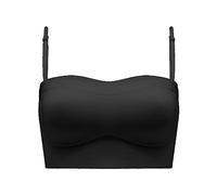 Women's Low Back Bra Backless Wire Convertible Spaghetti Strap Seamless Sleep Bralette, Green, 8(Black,8)