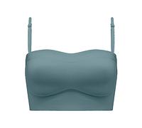 Women's Low Back Bra Backless Wire Convertible Spaghetti Strap Seamless Sleep Bralette, Green, 8(Red,8)