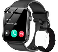Women's Men's Smart Watch With Bluetooth Call, Social Media Notifications, Sleep Analysis, Heart Rate Monitor, Oximeter, Pedometer, 100 Sports Modes, For Android And Ios (Black)