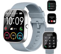 Women's Men's Sports Smart Watch, 1.91 Inch Smartwatch With Bluetooth Call, Pedometer Watch, Heart Rate Monitor, Sleep Monitor, 110+ Sports Waterproof Ip68 Smart Watch For Android Ios, Grey