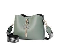 Women's Mini Casual Solid Color Shoulder Bag,Large Capacity Single Crossbody(Green)