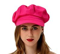 Womens Newsboy Cap Summer Beret Cap- 100% Cotton 8 Panels Vintage Cabbie Hat- Octagonal Visor Cap for Women Girls Ladies Gift