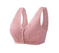 Womens No Steel Ring Front Close Bra T Back Plus Size Soutien-Gorge sans Doublure sans Couture pour Buste Body pour Chat De 1 an Femelle (C, 38)