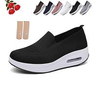 Women's Orthopedic Sneakers, Orthopedic Sneakers for Women, Orthopedic Shoes for Women, Slip-On Light Air Cushion Orthopedic Sneakers (37EU, Black)