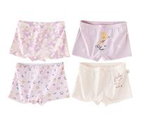 Womens Panties 4 Pack Knickers Cute Pattern Boxer Shorts Underwears Cotton Toddler Girls Panties Soft Kids Girls Briefs Pants Knickers Underwear2-14 Years