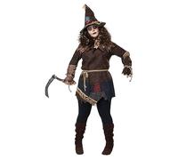 Women's Plus Size Creepy Scarecrow Fancy Dress Costume 4X