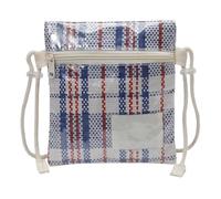 Women's Retro Mini Plaid Crossbody Bag,Adjustable Strap Small Shoulder Purse,Stylish PVC Leather Versatile Lattice Design (Blue)