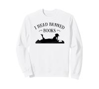 Womens Retro Vintage I Read Banned Books Literature Lover Sweatshirt